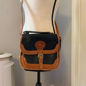 Dooney & Bourke Black Leather Vintage Crossbody